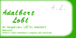 adalbert lobl business card